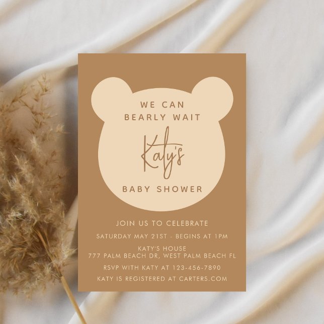 Invitación Minimalistas Podemos Esperar A Baby Shower (Subido por el creador)
