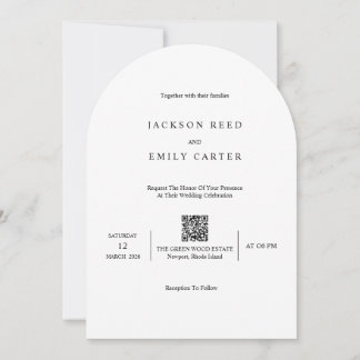 Invitación Minimalistic Modern Wedding Invitation Card