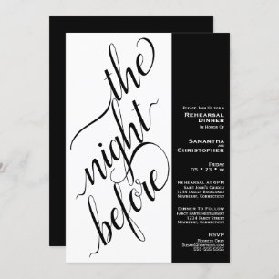 Invitación Mínimo 2 panel Boda ensayo Cena blanca