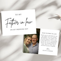 Mínimo a mi suegro el día de mi boda