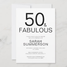 Mínimo cincuenta y fabuloso cumpleaños número 50