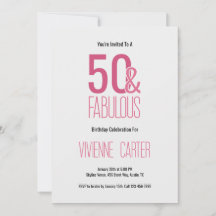 Mínimo cincuenta y fabuloso cumpleaños número 50