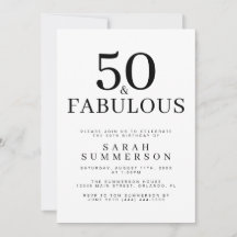 Mínimo cincuenta y fabuloso cumpleaños número 50