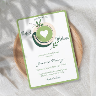 Invitación Mínimo, Encontró Su Ducha Matcha Bridal