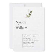 Mínimo moderno | Boda de primavera verde