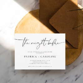 Invitación Mínimo moderno | Noche anterior a la cena de ensay