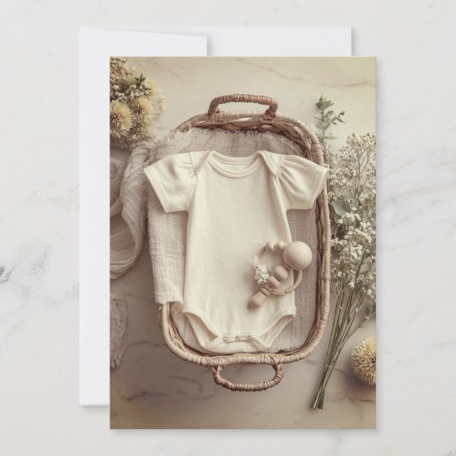 Invitación Mínimo & Moderno Sprinkle | Simple & Dulce (Anverso)