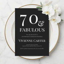 Mínimo Setenta y Fabuosa Fiesta de Cumpleaños 70