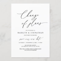 Mínimo Simple, Cambio de planes, boda pospuesta