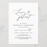 Mínimo Simple, El amor es paciente, boda pospuesta