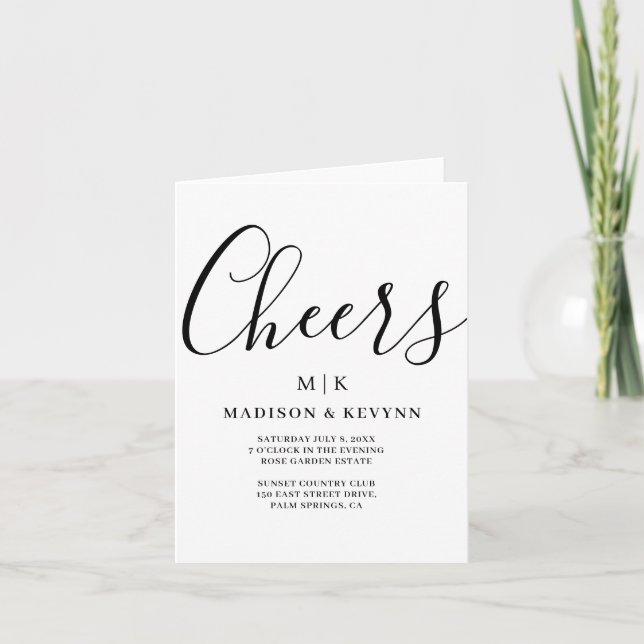 Invitación Mínimo y Moda | BODA (Anverso)