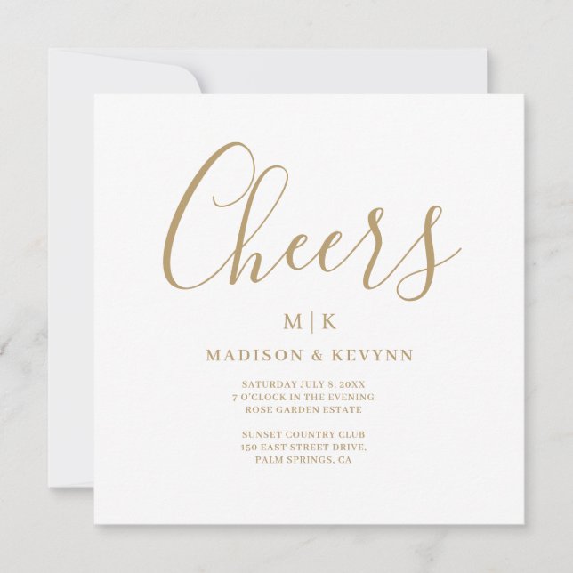 Invitación Mínimo y Moda | BODA (Anverso)