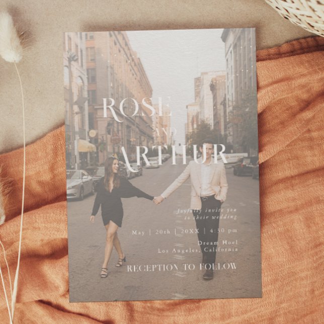 Invitación Mínimo y moda en blanco y negro (Subido por el creador)