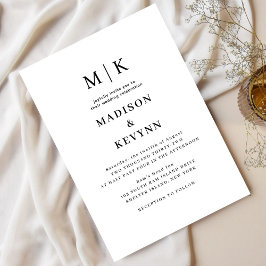 Invitación Mínimo y Moda simple | BODA