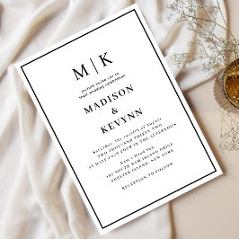 Invitación Mínimo y Moda simple | BODA