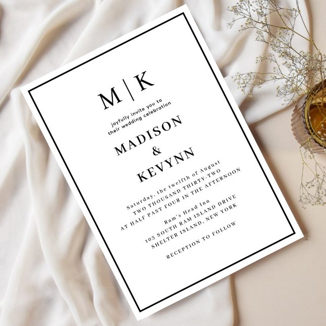 Invitación Mínimo y Moda simple | BODA (Subido por el creador)
