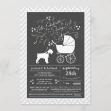 Ministra Schnauzer Baby Shower Neutral de género