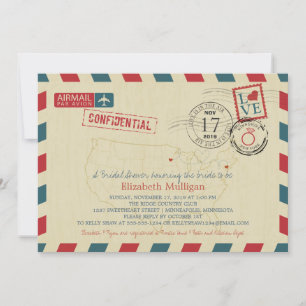 Invitación Minnesota y el Airmail de Nueva York   Bridal Show