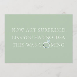 Invitación Mint Funny Bridesmaid / Propuesta de doncella de h