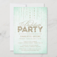 Mint & Gold Purpurina Look Bachelorette Party