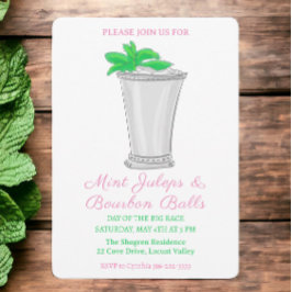 Invitación Mint Julep Bourbon Balls Carrera de caballos Derby