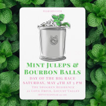 Mint Julep Bourbon Balls Horse Race Derby Fiesta