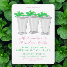 Mint Juleps Bourbon Balls Carrera de caballos Derb