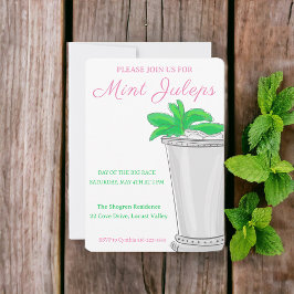 Invitación Mint Juleps Horse Race Derby Day