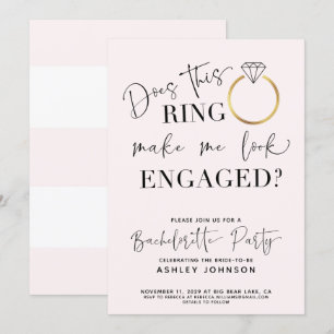 Invitación Mira el futuro comprometido Sra. Ring Bachelorette