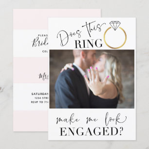 Invitación Mira la ducha de novia blanca de Rubor con fotos c