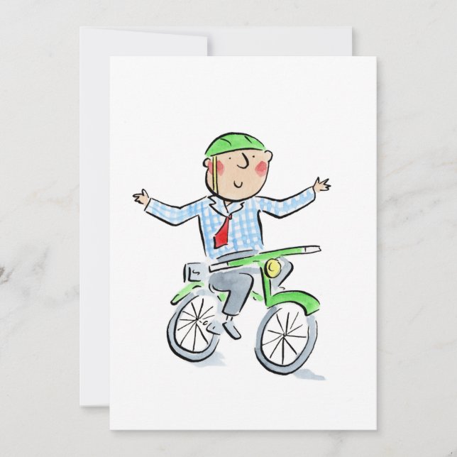 Invitación Mira mamá sin manos (Anverso)