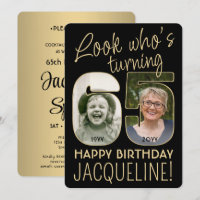 Mira quién es el 65 Black & Gold Birthday Party 2