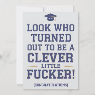 Invitación Mira quién resultó ser un pequeño graduado intelig