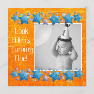 Invitación Mire quién está dando vuelta a 1, la primera