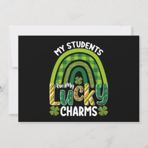Invitación Mis estudiantes son mis encantos afortunados en el