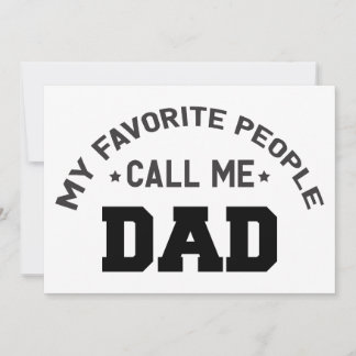 Invitación Mis favoritos me llaman papá