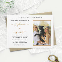 Mis humanos se casan Foto de boda de mascota
