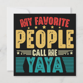 Invitación Mis personas favoritas me llaman Yaya Madres Vinta