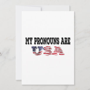 Invitación Mis pronombres son EE. UU.