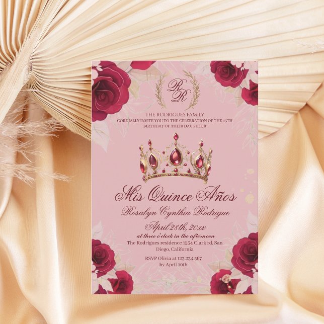 Invitación Mis Quince Anos Elegant 15 cumpleaños (Subido por el creador)