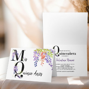 Invitación Mis Quince Años PurpleWisteria 15 Cumpleaños