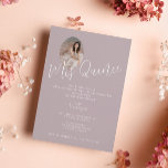 Invitación Mis Quince Pink Photo 15th Birthday quinceañera<br><div class="desc">Mi quinceañera,  moderna tarjeta de invitación de color rosa rosa negro con 2 fotos,  elegante escritura caligráfica.</div>