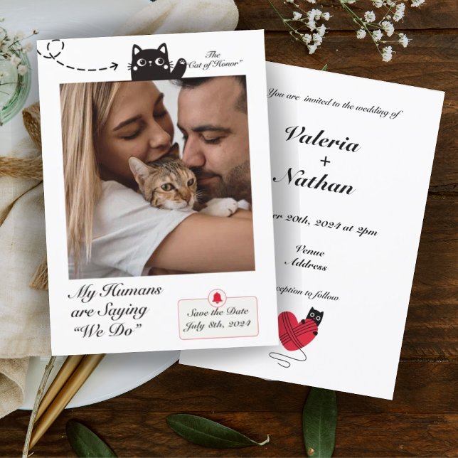 Invitación Mis seres humanos dicen que hacemos fotos de gatos (Subido por el creador)