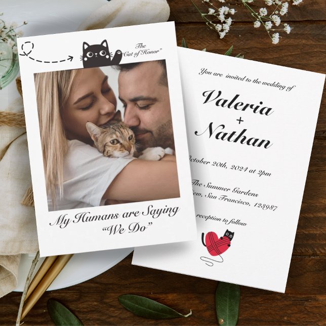 Invitación Mis seres humanos dicen que hacemos fotos de gatos (Subido por el creador)