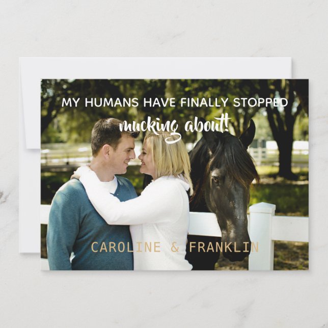 Invitación Mis Seres Humanos Han Dejado De Molestar Por El Co (Anverso)