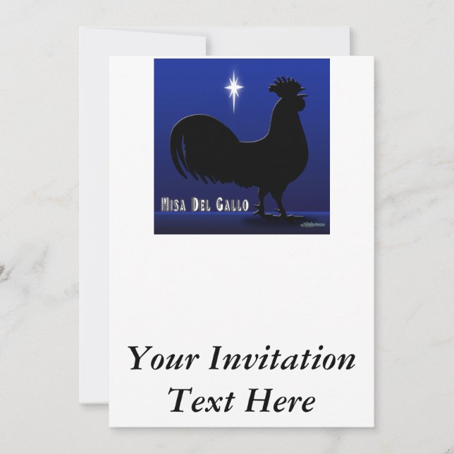 Invitación Misa Del Gallo (Anverso)