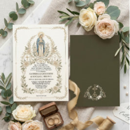 Invitación Misa Nupcial Tradicional Católica de la Virgen Mar