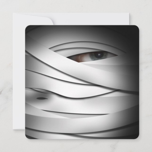 Invitación Misericordiosa y aterradora mamá de Halloween (Anverso)