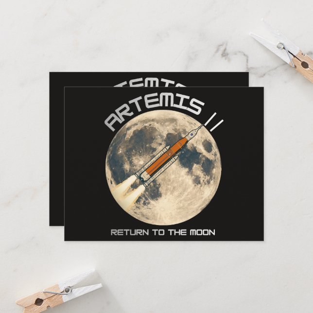 Invitación misión lunar Artemis (Anverso/Reverso In Situ)