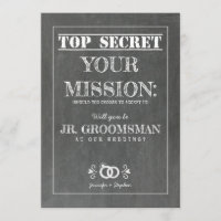 Misión secreta superior - Propuesta de Groomsman j